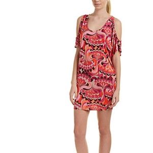Trina Turk Cold Shoulder Shift Dress NWT